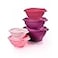 Tupperware Heritage Collection New 10 Piece Food Storage Container Set in Vintage Pink Dishwasher Safe and BPA Free 5 Bowls 5 Lids