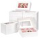 Moretoes 28pcs Cookie Boxes with Window 9x6x3 Inch White Bakery Boxes Dessert Container for Pastries Chocolate Covered Strawberries Easter Candy Muffins Donuts