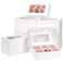Moretoes 28pcs Cookie Boxes with Window 9x6x3 Inch White Bakery Boxes Dessert Container for Pastries Chocolate Covered Strawberries Easter Candy Muffins Donuts
