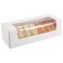 RIFMEAE 24Pack 12 x 4 x 35 Roll Cake Boxes Loaf Pumpkin Roll Boxes White Bakery Boxes with Window AutoPopup Pastry Boxes