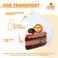 AQSXO 200 Pcs Transparent Cake Slice Plastic Containers with Lids 4 Inches Hinged Lid Cheese cake Container for Take Out Packaging Bakery and Cafe