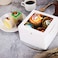 BAKIPACK 25 White Bakery Boxes with Window 6x6x4 Inches Cake Boxes with Window Treat Boxes for Small Bakery Dessert Candy Cookies Pastry Party Favors Wedding Cake