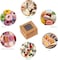 Bekoetoz 100Pcs Paper Cookie Boxes With Window Small Bakery Boxes 4x4x25 Inches Mini Cake Boxes For PastriesCupcakesDessertsDonutsChocolate StrawberriesCandyTreat Boxes4 4 25Brown