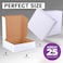 Fit Meal Prep 25 Pack Pastry Boxes 9x9x3 White Bakery Box for Cookies Compostable Kraft Paper Cardboard for Baked Goods Packaging Cake Food Donut Cupcake Candy Bread Bridesmaid Gift Box