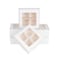 GRETEL BAKING Treat Boxes 24 ct 6 x 6 x 24 in Bakery Boxes with Windows and Dividers for Candy Cookies Cupcakes or Bakery Desserts Chocolate Treats and Baked Goods Packaging for Gifting