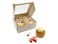 GRETEL BAKING Treat Boxes 24 ct 6 x 6 x 24 in Bakery Boxes with Windows and Dividers for Candy Cookies Cupcakes or Bakery Desserts Chocolate Treats and Baked Goods Packaging for Gifting