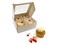 GRETEL BAKING Treat Boxes 24 ct 6 x 6 x 24 in Bakery Boxes with Windows and Dividers for Candy Cookies Cupcakes or Bakery Desserts Chocolate Treats and Baked Goods Packaging for Gifting