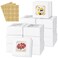 KGVZPT 50pcs White Cake Boxes with Window5x5x25 Inches Small BakeryTreatPastryCookieDessert BoxesMacaroonDonutCandyChristmas Gift Giving