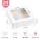 Kucoele Pie Boxes 8 x 8 x 25 Inches 20 PCS White