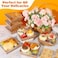 LNDIEHS 20Pcs Small Charcuterie Boxes with Clear Lids Paper Mini Charcuterie Boxes To Go Disposable Food Container with Lid Dessert Boxes for Sandwich Cookie Sushi Cake Slice and Strawberries