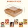 LNDIEHS 20Pcs Small Charcuterie Boxes with Clear Lids Paper Mini Charcuterie Boxes To Go Disposable Food Container with Lid Dessert Boxes for Sandwich Cookie Sushi Cake Slice and Strawberries
