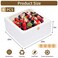 Moretoes 4 Pack Cake Boxes with Window 10x10x5 Inches White Bakery Containers 10 Inch White Cake Carrier Disposable Bakery Boxes for Valentines Day Mothers Day Cake Cupcake Cookie Pie Pastry