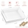 Ocmoiy 7x5 Inch Charcuterie Boxes with Clear Lids 50 Pack Paper Bakery Boxes with Window Disposable Take Out Food Containers for Sandwiches Strawberries Cookies Cupcakes White