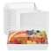 Ocmoiy 7x5 Inch Charcuterie Boxes with Clear Lids 50 Pack Paper Bakery Boxes with Window Disposable Take Out Food Containers for Sandwiches Strawberries Cookies Cupcakes White