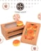 qiqee 36Packs Autopop up Kraft Cookie Boxes for Gift Giving 8x53x2 inch Brown Treat Box with Window One Second Folding Bakery Box for Donuts Candies and Biscuit