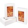 qiqee 9x6x25 Inch White Cookie Box with Window 15Pcs Pastry Macaron Bakery Box For Packaging