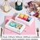 RomanticBaking 24 Pack 7 x 4 38 x 1 12 inches Cookies Boxes for 2 AutoPopup Macaron Boxes for 6 Bakery Boxes High Visibility White Paper Food Box with Clear Window