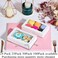 RomanticBaking 24 Pack 7 x 4 38 x 1 12 inches Cookies Boxes for 2 AutoPopup Macaron Boxes for 6 Bakery Boxes High Visibility White Paper Food Box with Clear Window