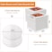 WINKIO 10 Inch Cake Box with Cake Boards 2 Pack Disposable Cake Carrier Cakes Transport Container White Bakery Holder with Window for Cookies Pies Cupcakes Pastry 10108 Inches