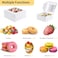 WINKIO 12 Pieces Cookie Boxes with Window 663 Inches Treat Boxes for Bakery Dessert Pastry Mini Cake Favor Donut Baked Goods White with Stickers