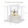 XININSUN 6Pcs clear cake boxes with Ribbon 6inch cake boxes for Christmas Bakery TreatHoliday PastriesGift GivingWhite