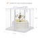 XININSUN 6Pcs clear cake boxes with Ribbon 6inch cake boxes for Christmas Bakery TreatHoliday PastriesGift GivingWhite