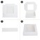 Yeplan 10 Pcs Pie Boxes10x10x25 inches Bakery Boxes with WindowCookie Boxes for PieDonutsChocolateDessertPastryMuffins