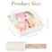 ZORRITA 50 Pack 5 Inch Paper Charcuterie Boxes with Clear Lids Square To Go Cake Slice Containers Small Bakery Boxes for Dessert Cookies Sandwich Strawberries White