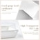 ZORRITA 50 Pack 5 Inch Paper Charcuterie Boxes with Clear Lids Square To Go Cake Slice Containers Small Bakery Boxes for Dessert Cookies Sandwich Strawberries White