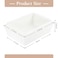 ZORRITA 8 x 6 Inch Paper Charcuterie Boxes with Clear Lids 20 Pack Large Disposable Take Out Bakery Boxes To Go Containers for Cake Slice Cupcakes Sandwiches Cookies Cocoa Bombs Salads White