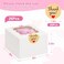 ZYFOTZUN 26pcs White Cookie Boxes with Window 4x4x25 Inches Small Bakery Boxes with 36pcs Stickers for Mini Cake Cookies Treat Dessert Pastry Donuts Macaroon Strawberries Chocolate Cupcakes Candy
