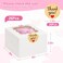 ZYFOTZUN 26pcs White Cookie Boxes with Window 4x4x25 Inches Small Bakery Boxes with 36pcs Stickers for Mini Cake Cookies Treat Dessert Pastry Donuts Macaroon Strawberries Chocolate Cupcakes Candy