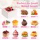 ZYFOTZUN 26pcs White Cookie Boxes with Window 4x4x25 Inches Small Bakery Boxes with 36pcs Stickers for Mini Cake Cookies Treat Dessert Pastry Donuts Macaroon Strawberries Chocolate Cupcakes Candy