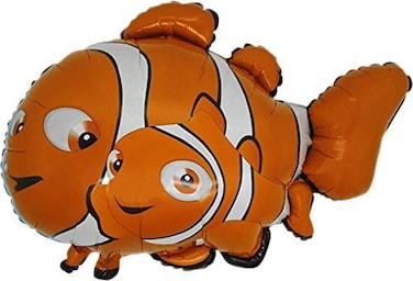 Grabo 37 Inch Clown Fish Shaped Foil Balloon