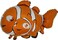 Grabo 37 Inch Clown Fish Shaped Foil Balloon