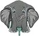 Toyland 40 Grey Elephant Character Foil Kids Party Balloon Party Decorations