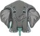 Toyland 40 Grey Elephant Character Foil Kids Party Balloon Party Decorations