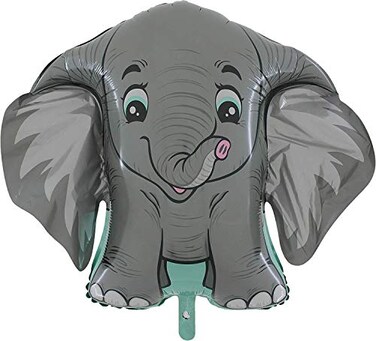 Toyland 40 Grey Elephant Character Foil Kids Party Balloon Party Decorations