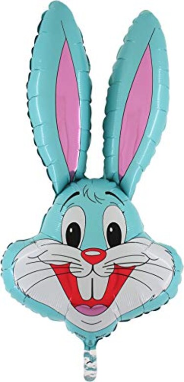 Toyland 94cm 37 Rabbit Shaped Balloon Available In 6 Colours Easter Balloons BABY BLUE
