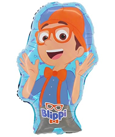 Toyland 29 Inch Blippi Character Foil Balloon Kids Party Decorations