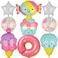 GGDE Ice Cream Balloons Donut Candy Ice Cream Themed Sweet Summer Ice Creams Birthday Party Decor 9 Pcs