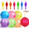 LEEZZIZZ 41Pcs Punch Balloons Thickened Neon Punching Balloon Heavy Duty with Rubber Band Handle Birthday Party Favors for Kids Weddings Goodie Bag Supply