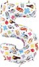 Toyland 26 Inch Bluey Bingo Number Foil Balloon Kids Party Balloons Number 15 Available