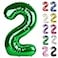 IWERP Green Number 2 Balloon 40 Inch 2 Balloon Number 2nd Birthday Decorations
