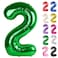 IWERP Green Number 2 Balloon 40 Inch 2 Balloon Number 2nd Birthday Decorations
