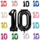 IWERP 10 Balloon Number Black Number 10th Birthday Balloons 40 Inch 10 Years Old Black Birthday Decorations 10th Anniversary Decorations