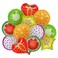 AnnoDeel 12pcs 18 Fruit Balloons Birthday Foil Balloon Candy Color Helium Balloons Party Wedding Supply