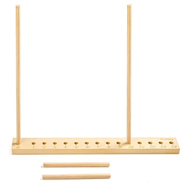 Auihiay 14 Sizes Adjustable Wood Balloon Sizer Ruler Measurement Tool for Balloon Decorations Arches Columns Rings Towers 014 Inch