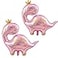 SAMOKA Large Pink Dinosaur Balloons2 PCS 38 Inch Dino BalloonsPink Dinosaur Birthday Decorations