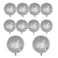 FBQ 10 PCS Silver Disco Balloon 4D Round Balloon 70s 80s 90s Theme Disco Balloon Decorations Bachelorette Party Birthday Party Supplies